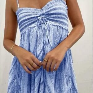 Blue Patterned Sundress